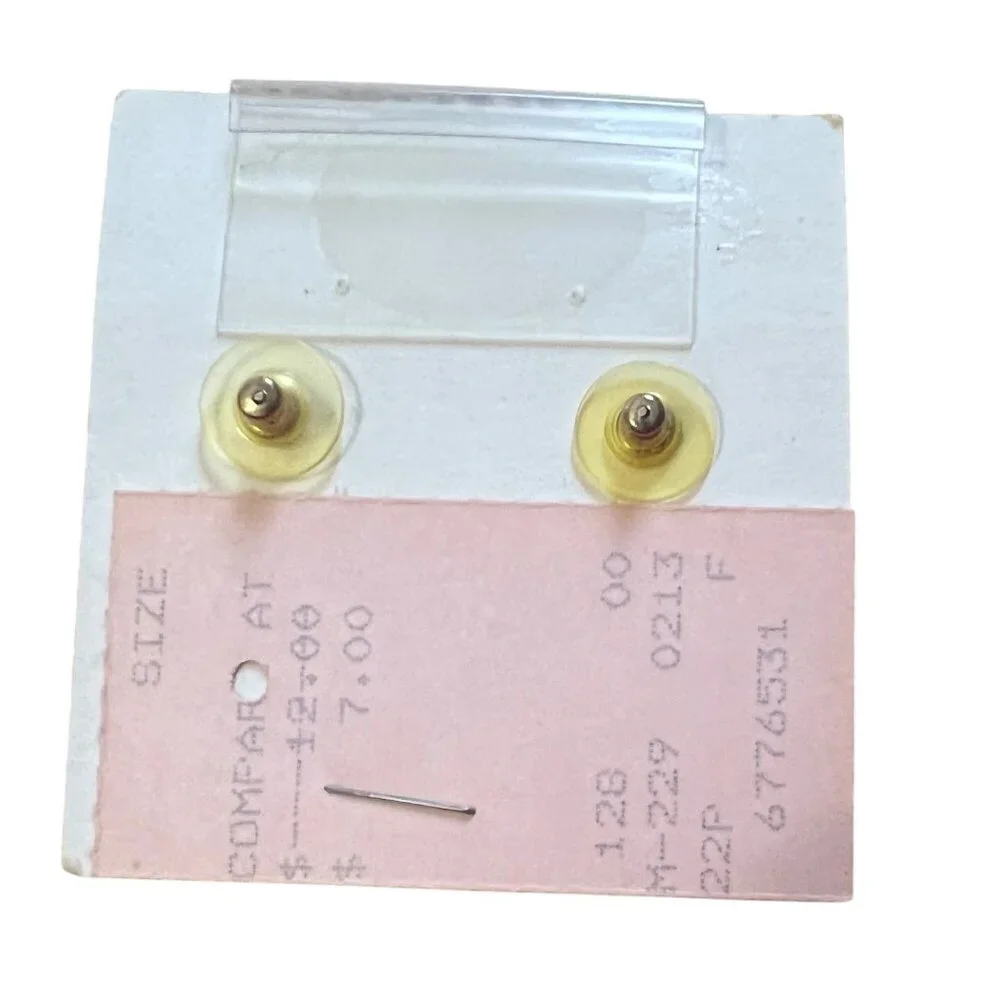 Vintage Two Sisters Hand Crafted Porcelain Earrings Pearlized Shimmer - Picture 5 of 5